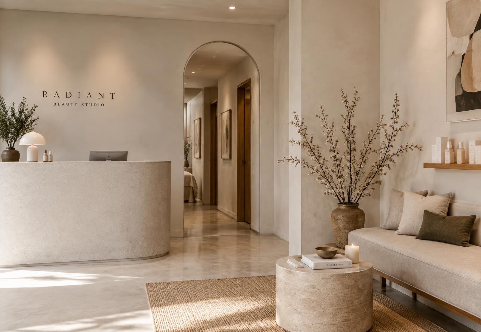 Ontvangstruimte van Beauty Flexsalon in Eindhoven